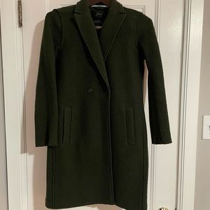 J.Crew Daphne Topcoat: Olive Green